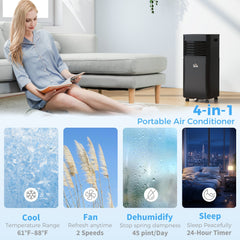 8000 BTU Portable Air Conditioner with Remote